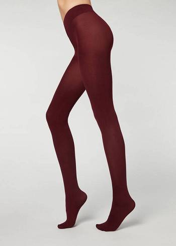 Calzedonia 100 Denier Total Comfort Soft Touch Opaque Hardloopbroek Dames Rood | NL3181NB