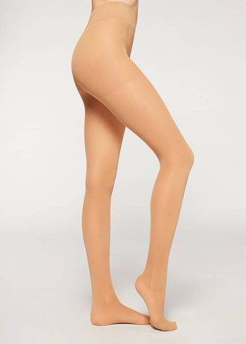 Calzedonia 40 Denier Action Strong Sheer Hardloopbroek Dames Beige | NL2991EX