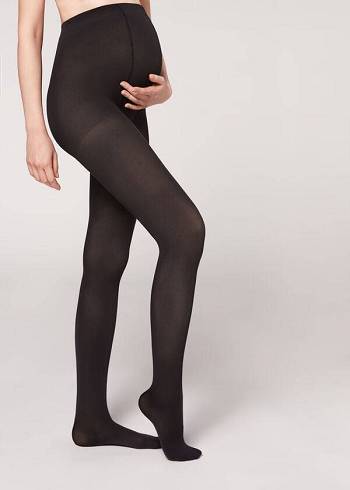 Calzedonia 60 Denier Maternity Opaque Hardloopbroek Dames Zwart | NL3147UT