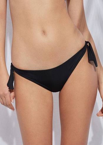 Calzedonia Bow Brazilian Indonesia Eco Bikinibroekjes Dames Zwart | NL2893EX