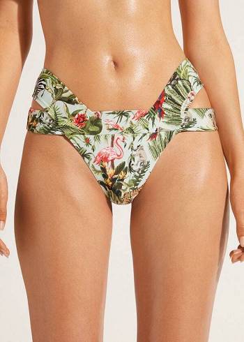 Calzedonia Brazilian Bandeau Nairobi Eco Bikinibroekjes Dames Groen | NL2886PQ