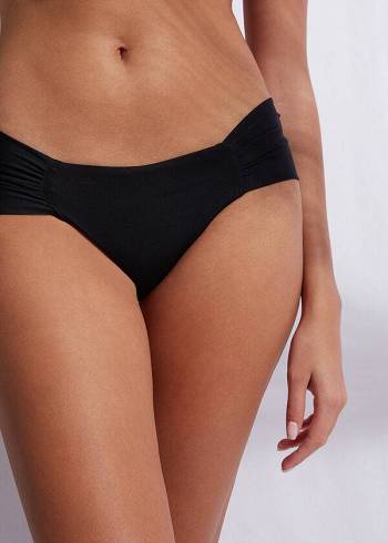 Calzedonia Brazilian Indonesia Eco Bikinibroekjes Dames Zwart | NL2880HK