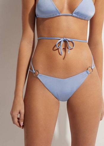 Calzedonia Brazilian String Abu Dhabi Bikinibroekjes Dames Blauw | NL2866RW