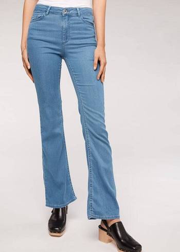 Calzedonia Eco Light Flared Denim Jeans Dames Blauw | NL1615YU