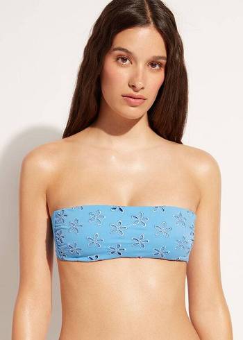 Calzedonia Gewatteerd Bandeau Corfù Bikinitopjes Dames Blauw | NL2405NB