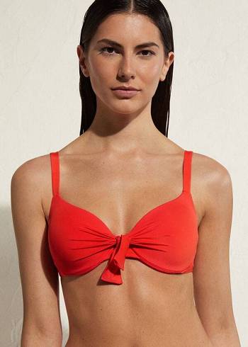 Calzedonia Gewatteerd Push Up Indonesia Eco Sexy Bikinitopjes Dames Rood | NL2360KI