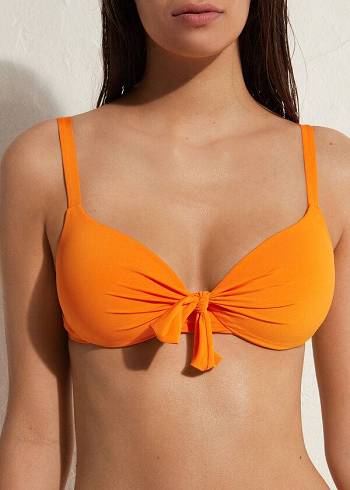 Calzedonia Gewatteerd Push Up Indonesia Eco Sexy Bikinitopjes Dames Oranje | NL2363GL