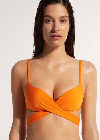 Calzedonia Gewatteerd Push Up Indonesia Eco Bikinitopjes Dames Oranje | NL2371UT