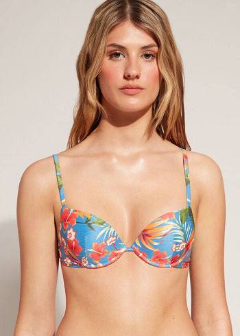 Calzedonia Gewatteerd Push-Up Maui Bikinitopjes Dames Groen | NL2326MA