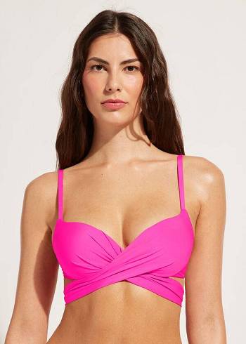 Calzedonia Graduated Gewatteerd Push Up Indonesia Bikinitopjes Dames Roze | NL2469DN