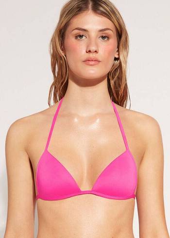 Calzedonia Graduated Soft Gewatteerd Triangle Indonesia Bikinitopjes Dames Roze | NL2429QZ