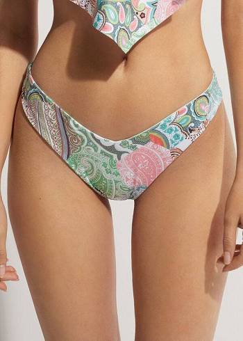 Calzedonia High-Cut Brazilian Saint Tropez Bikinibroekjes Dames Groen | NL2741DN