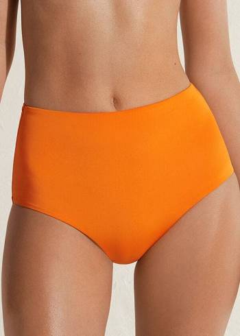 Calzedonia High Shaper Taille Indonesia Eco Bikinibroekjes Dames Oranje | NL2785FM