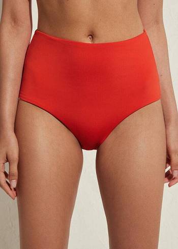 Calzedonia High Shaper Taille Indonesia Eco Bikinibroekjes Dames Rood | NL2786DN