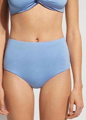 Calzedonia High Shaper Taille Indonesia Eco Bikinibroekjes Dames Blauw | NL2788AP