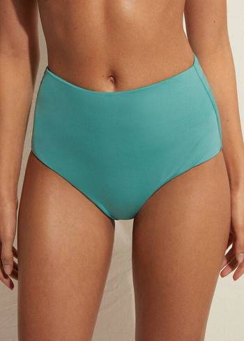 Calzedonia High Shaper Taille Indonesia Eco Bikinibroekjes Dames Turquoise | NL2789PQ