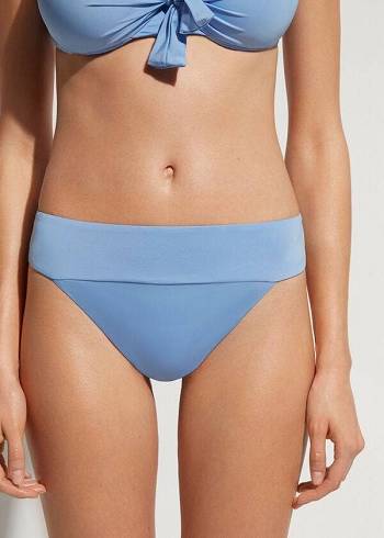 Calzedonia High Taille Brazilian Indonesia Eco Bikinibroekjes Dames Blauw | NL2773IS