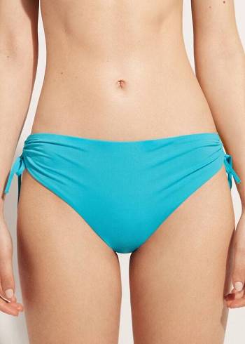 Calzedonia High-Taille Drawstring Indonesia Bikinibroekjes Dames Turquoise | NL2733XF