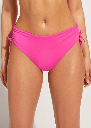 Calzedonia High-Taille Drawstring Indonesia Bikinibroekjes Dames Roze | NL2734ZG