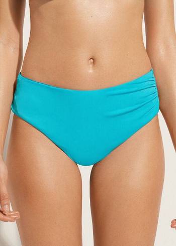 Calzedonia High Taille Indonesia Eco Bikinibroekjes Dames Turquoise Groen | NL2758CE