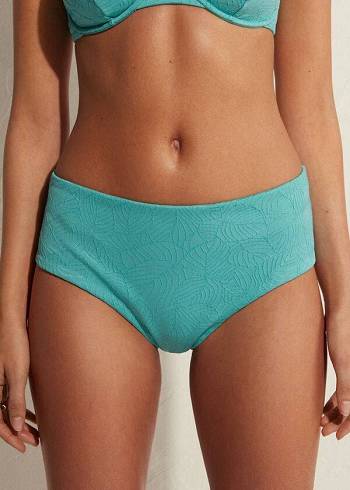 Calzedonia High Taille Marsiglia Bikinibroekjes Dames Turquoise | NL2755NB