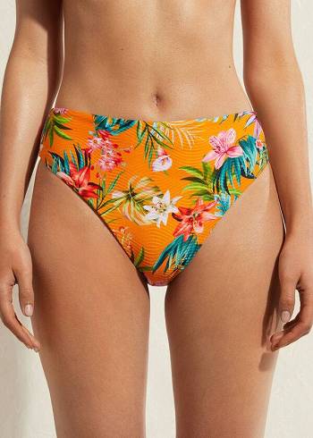 Calzedonia High Taille Rio Eco Bikinibroekjes Dames Oranje | NL2753QZ