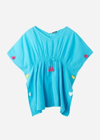 Calzedonia Kaftan with Tassels Badpakken Kinderen Turquoise | NL1106JJ