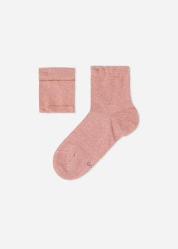 Calzedonia Katoenen with Fresh Feet Ademend Materiaal Kort Sokken Kinderen Roze | NL1085CE