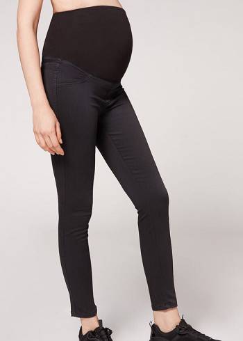 Calzedonia Maternity Jean Jeans Dames Zwart | NL1587RW