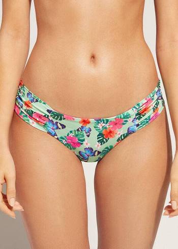 Calzedonia Ruffled Brazilian Malibu Bikinibroekjes Dames Gekleurd | NL2662XF