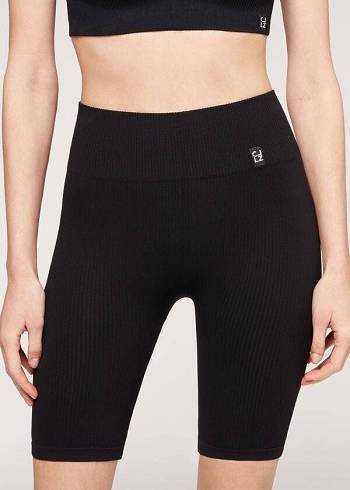 Calzedonia Seamless Atletische Bike Leggings Dames Zwart | NL1513IS