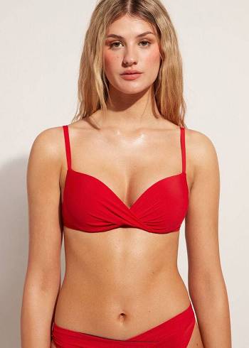 Calzedonia Soft Graduated Super Gewatteerd Push-up Indonesia Bikinitopjes Dames Rood | NL2230VD