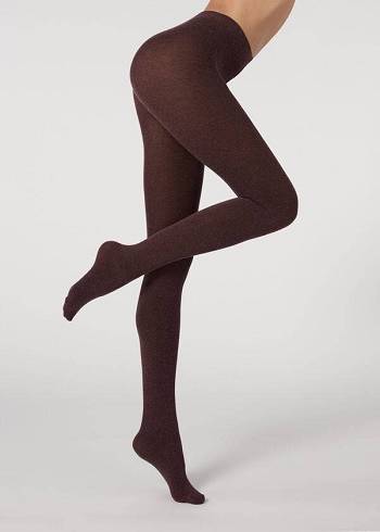 Calzedonia Soft Modal and Cashmere Blend Opaque Hardloopbroek Dames Rood | NL3128IS