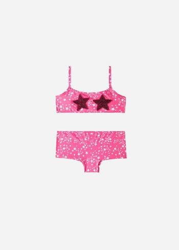 Calzedonia Star Two-Piece Jam Badpakken Kinderen Roze | NL1142QZ