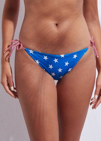 Calzedonia Star patterned Bikinibroekjes Dames Blauw | NL2615VD