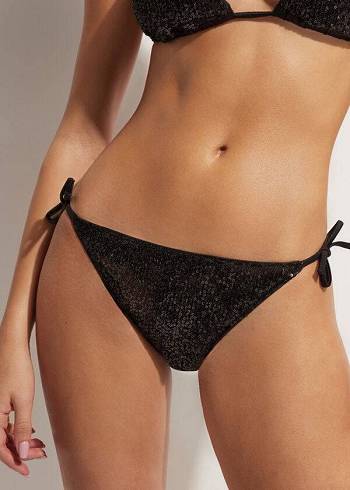 Calzedonia String Cannes Bikinibroekjes Dames Zwart | NL2606YU