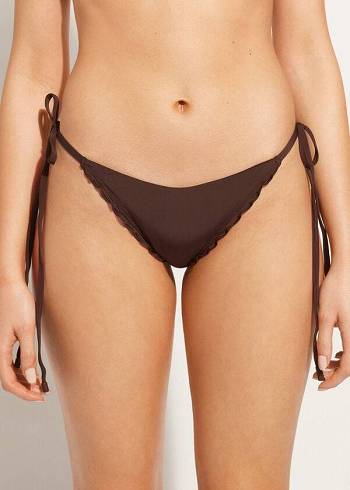 Calzedonia String String Islamorada Bikinibroekjes Dames Koffie Bruin | NL2573DN