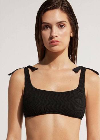 Calzedonia Tank Mykonos Bikinitopjes Dames Zwart | NL2208QZ