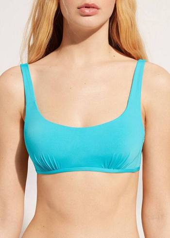 Calzedonia Tank-Stijl Indonesia Bikinitopjes Dames Turquoise Groen | NL2182QZ