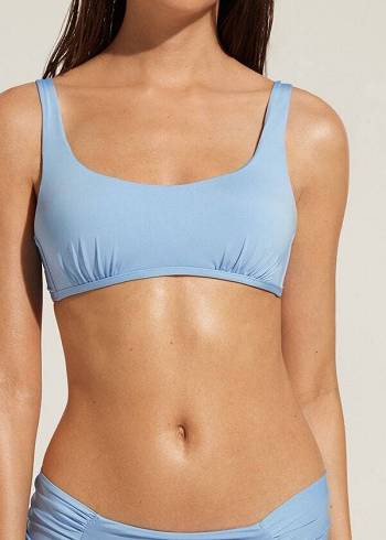 Calzedonia Tank Stijl Indonesia Eco Bikinitopjes Dames Blauw | NL2199KI