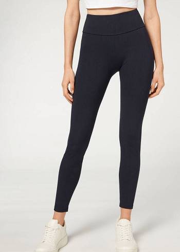 Calzedonia Total Shaper Leggings Dames Blauw | NL1488OR