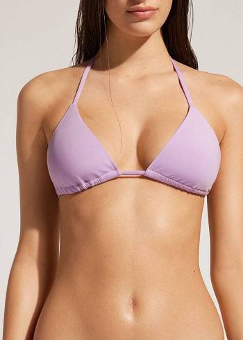 Calzedonia Triangle String Indonesia Eco Bikinitopjes Dames Paars | NL2155MA