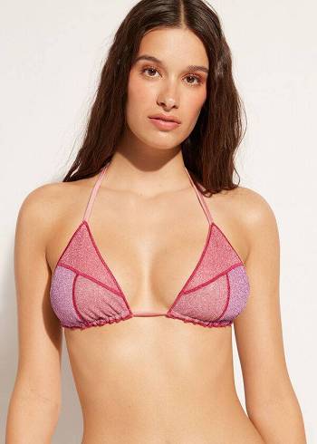 Calzedonia Triangle String Lisbona Bikinitopjes Dames Roze | NL2141SO