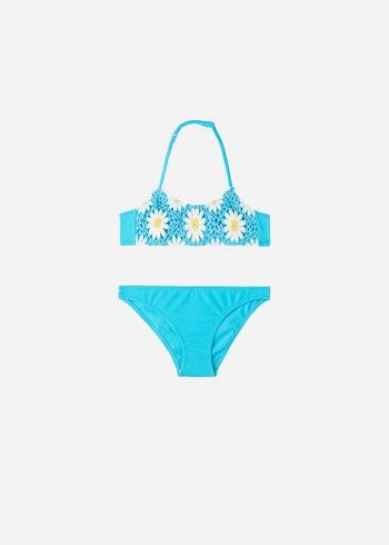 Calzedonia Two-Piece Margherita Badpakken Kinderen Turquoise | NL1119RW