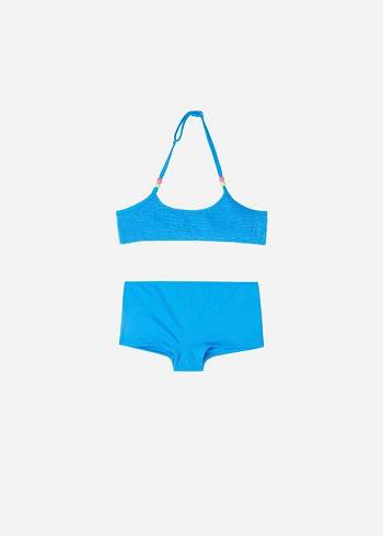 Calzedonia Two-Piece Tank-Stijl San Diego Badpakken Kinderen Blauw | NL1113BC