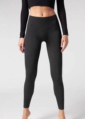 Calzedonia Ultra-Opaque Microfiber Leggings Dames Grijs | NL1481WY