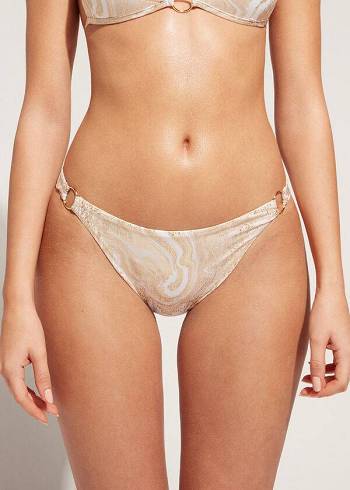 Calzedonia with Rings Melbourne Bikinibroekjes Dames Goud | NL2531EX