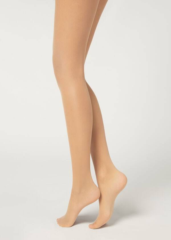 Calzedonia 20 Denier Essential Invisible Sheer Hardloopbroek Dames Beige | NL3046KI