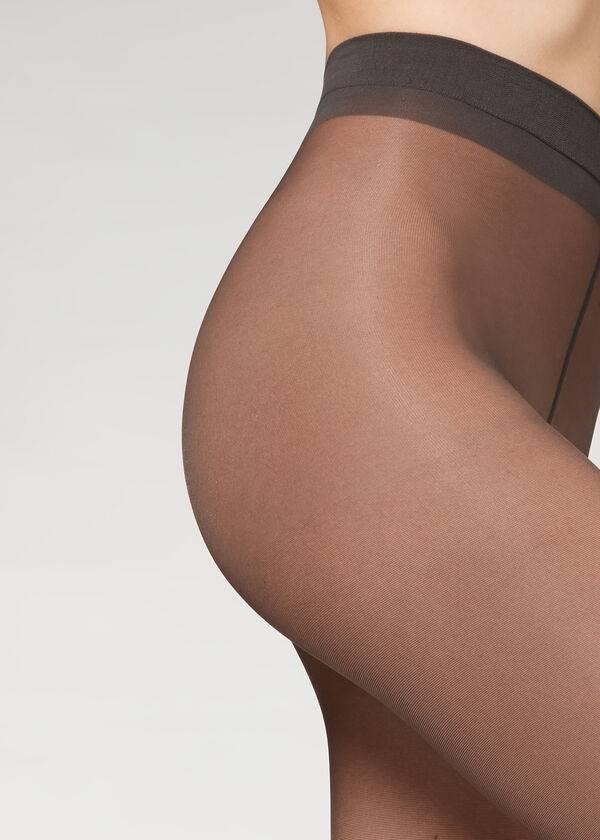 Calzedonia 30 Denier Sheer Shaping with Control Top Hardloopbroek Dames Grijs | NL3005UT