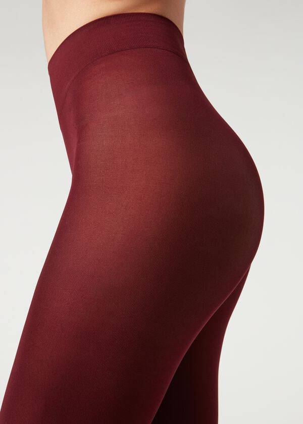 Calzedonia 50 Denier Total Comfort Soft Touch Patterned Hardloopbroek Dames Rood | NL3115ZG